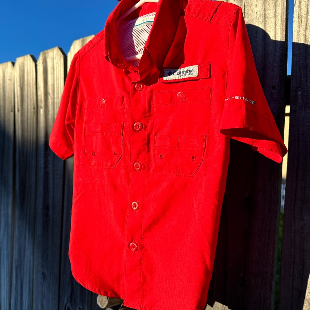 Boys Columbia PFG Short Sleeve Shirt